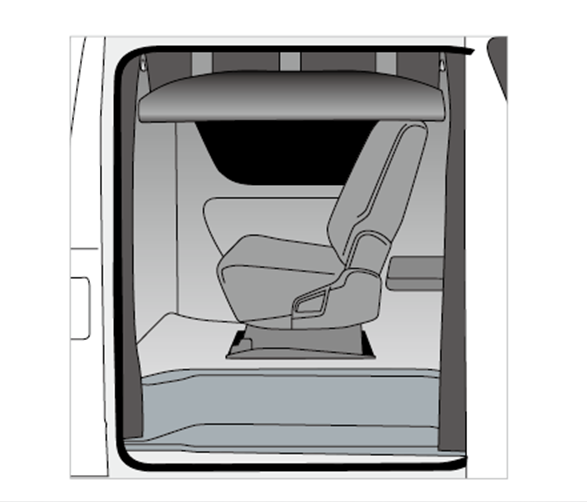 ハイエース 防虫ネット（虫除けネット） サイド1面 標準 / ミドルルーフ用