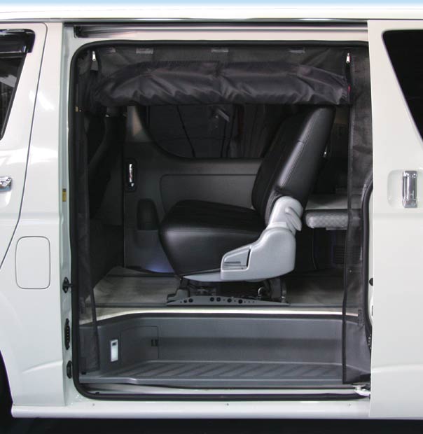 ハイエース 防虫ネット（虫除けネット） サイド1面 スーパーロング