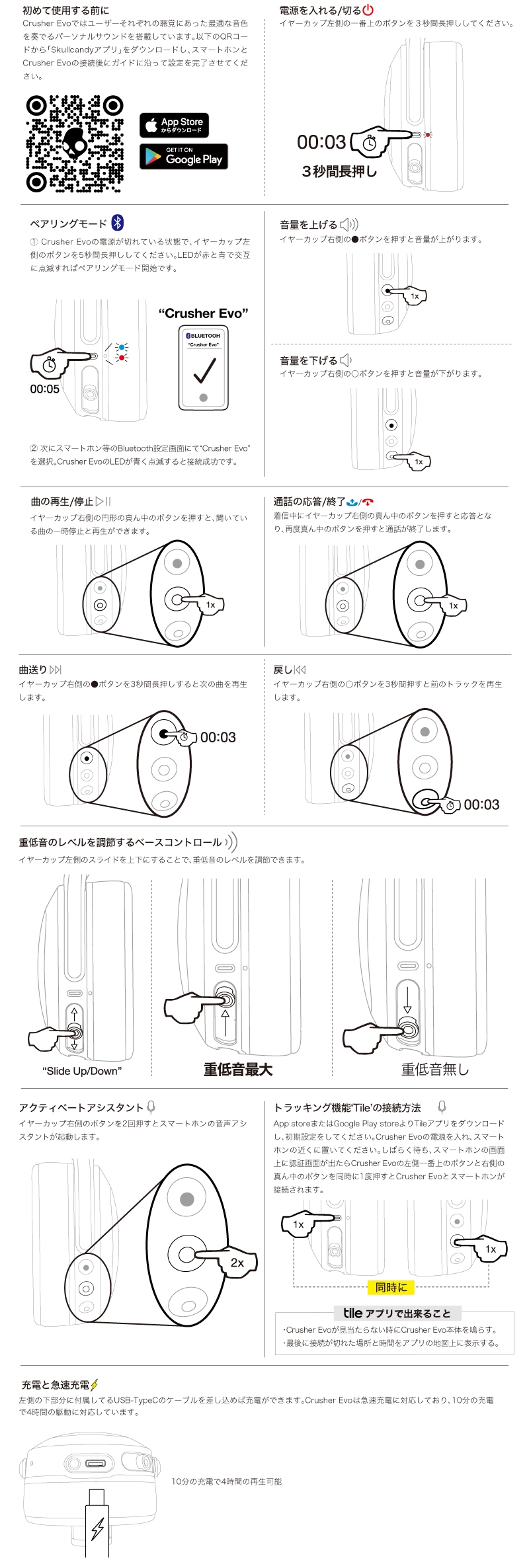 Crusher Evo 取扱説明書