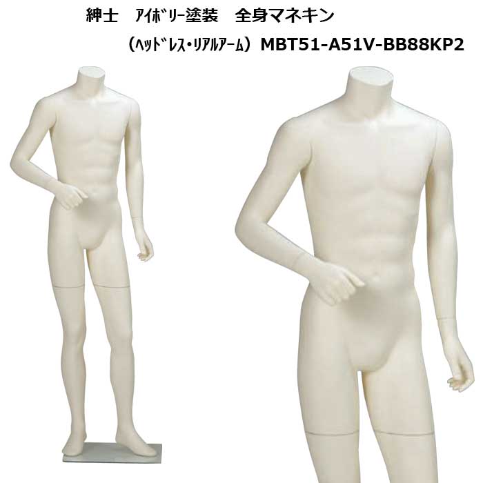 紳士マネキン ｱｲﾎﾞﾘｰ塗装 MBT51-A51V-BB88KP2｜トルソーヤ.COM