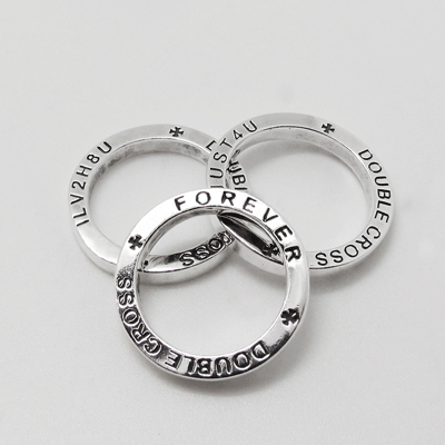 MEAT LINK WITH 4 GARGOYLE BRACELET WITH T-BAR CZ | ブレスレット