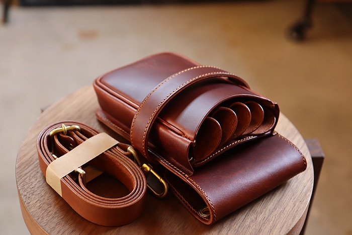 特別価格 ヌメ革ナチュラル 6丁 ブラシケースセット SCBC-223/NA3