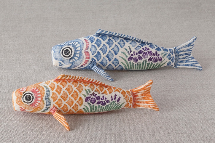 木版手染ぬいぐるみ 錦兜・鯉のぼり （真工藝） | 季節のしつらい