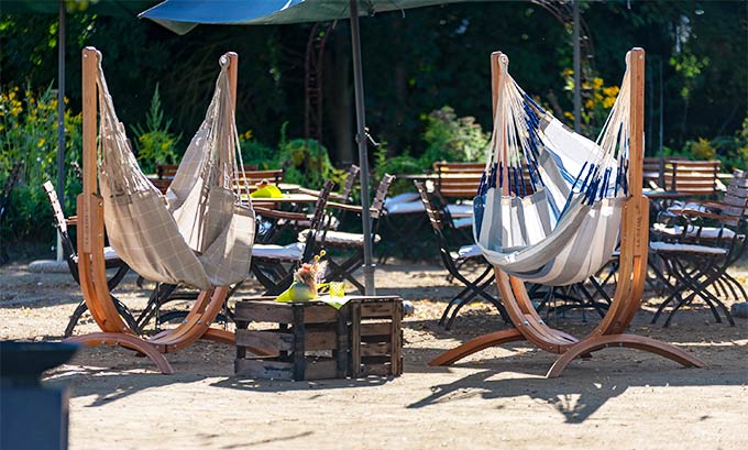 Udine アウトドア ハンモックチェア&スタンドセット 【LA SIESTA】_