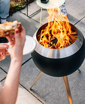 MOON｜ムーン45・ファイヤーバスケット【hoefats】 / 焚火台 BBQグリル