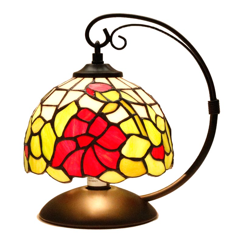 ステンドグラス 吊り下げ テーブルランプ アンティーク調