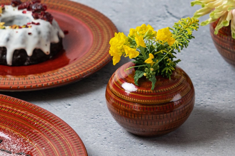 KOISHIWARA HOMES マルワ窯 花器（レッド）【S】 | メーカー,小石原焼