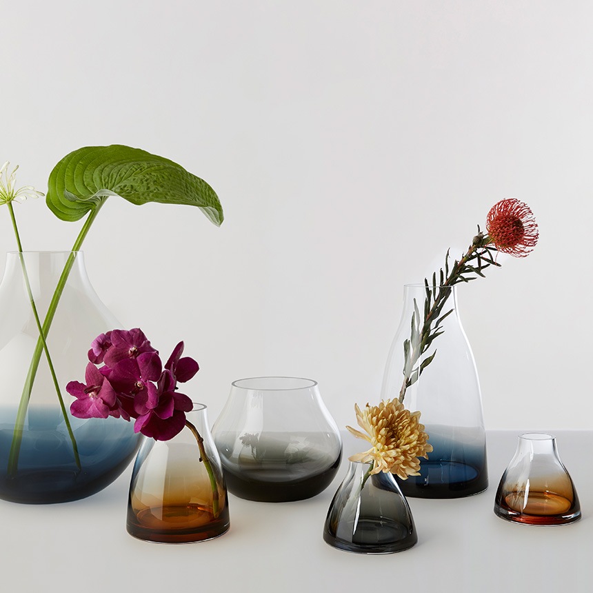 花瓶 おしゃれ 北欧 ガラス 雑貨 Ro Collection ローコレクション