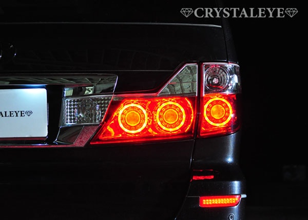 アルファード10系後期　ワンオフテールランプ 10系 アルファード 後期 フルLEDアクリルテール インナーブラックラメ