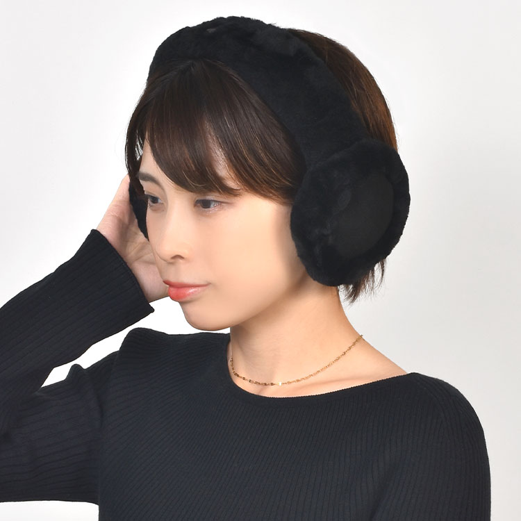 ヘッドフォン機能付き シープスキンイヤーマフ ｜hauhau（ハウハウ