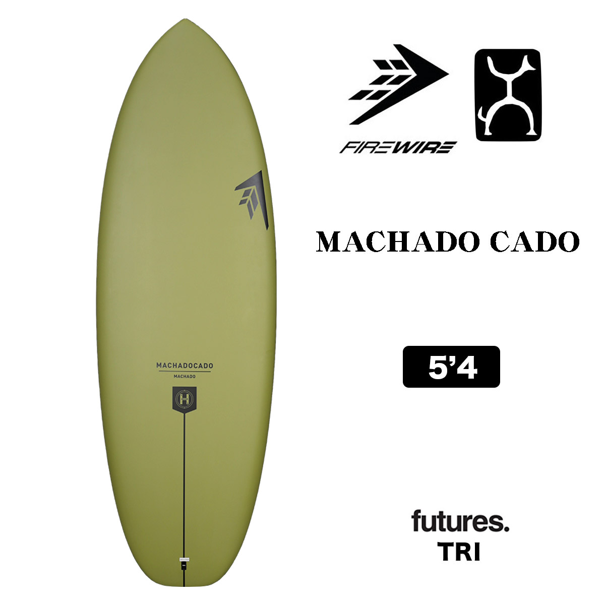 Firewire Machadocado ショートボード 5'4