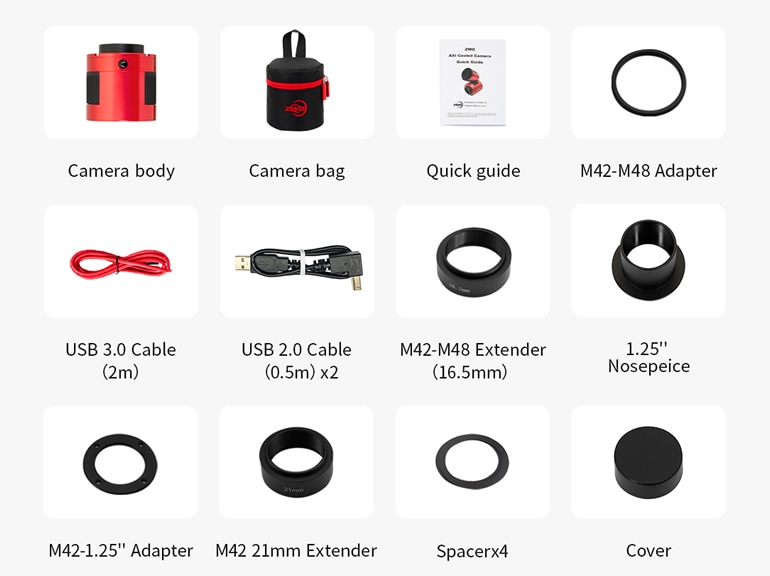 ZWO ASI 585MC Pro（カラー/冷却モデル）【即納】 ネイチャーショップKYOEI