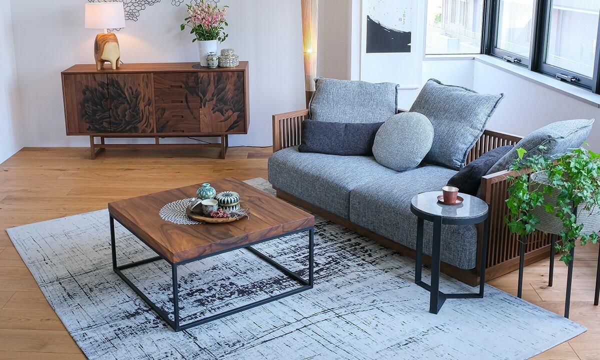 センターテーブル ZADA(ザダ) ローテーブル モンキーポッド無垢材