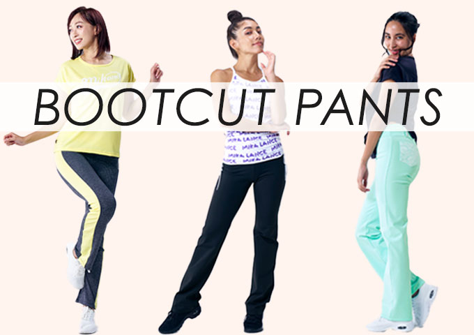 ブーツカットサイズ比べ｜フィットネスウェア・スポーツウェア