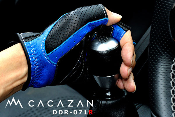 カカザン ドライビンググローブ CACAZAN DDR-071R ネイビー アイボリー