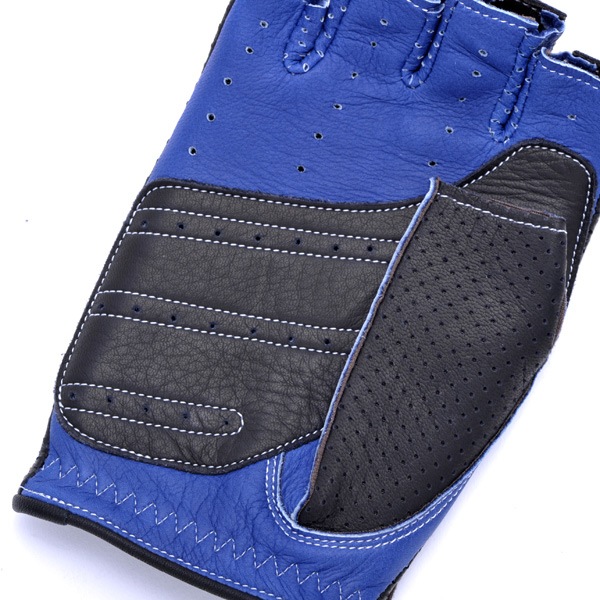 カカザン ドライビンググローブ CACAZAN DDR-071R ブラック ブルー 半