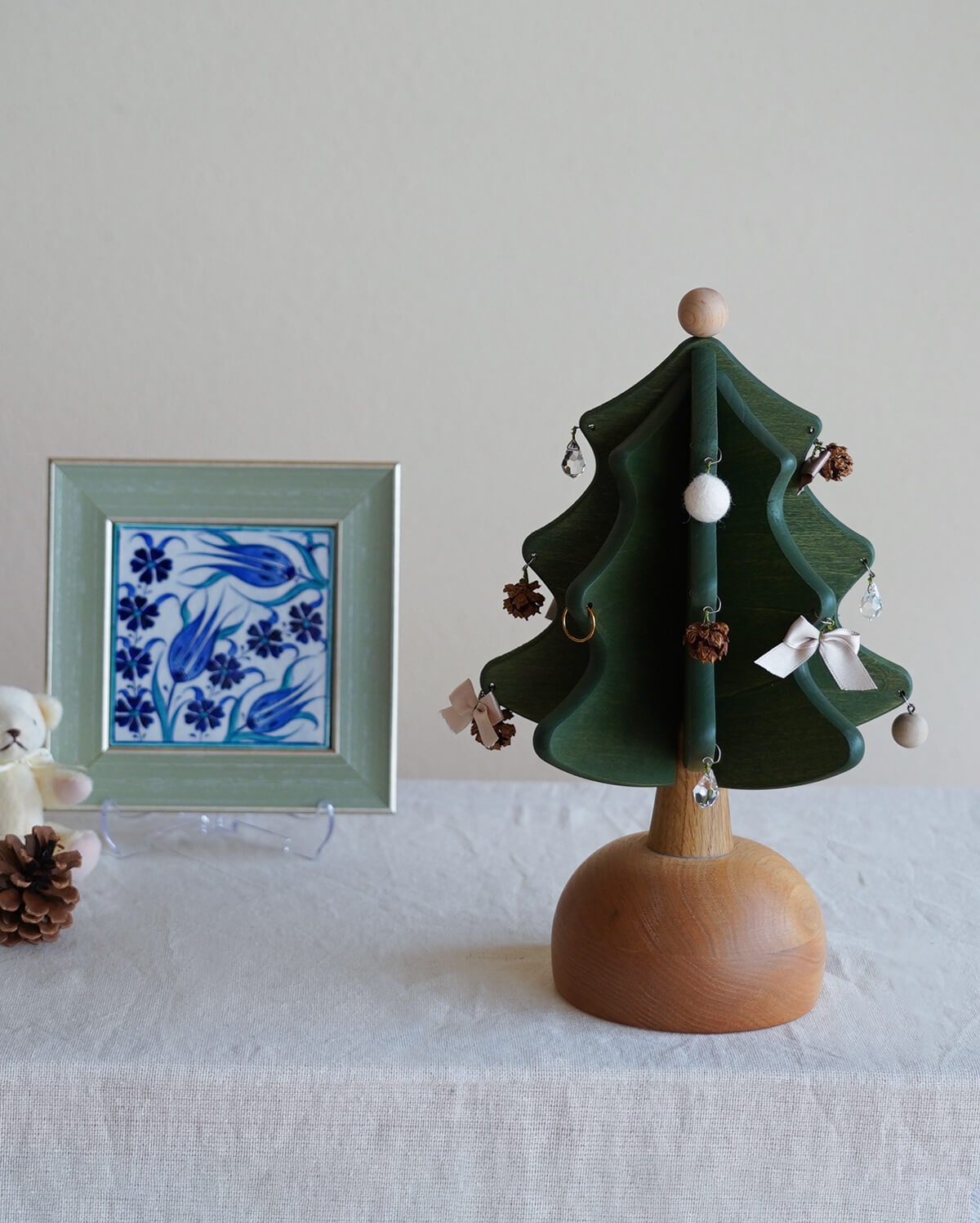 オルゴールツリー・プチ（グリーン）｜[飛騨の家具]オークヴィレッジ