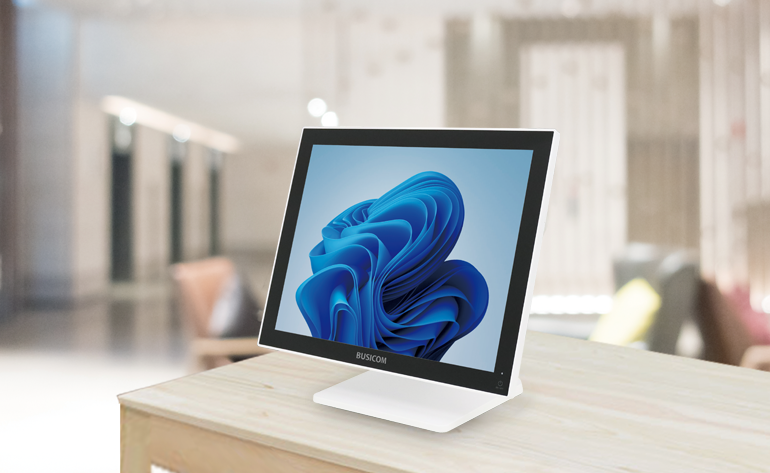 BUSICOM 15インチ 業務用タッチPC「Seav-15c2」SSD 128GB ホワイト