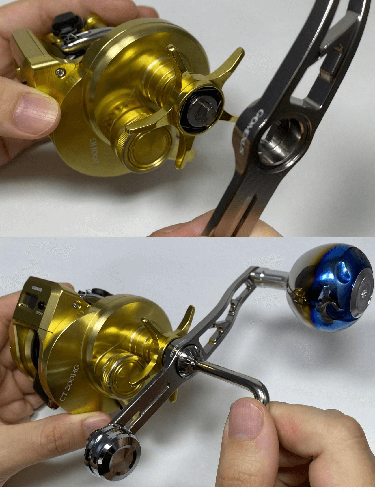 21オシアコンクエストCTの安定ハンドル