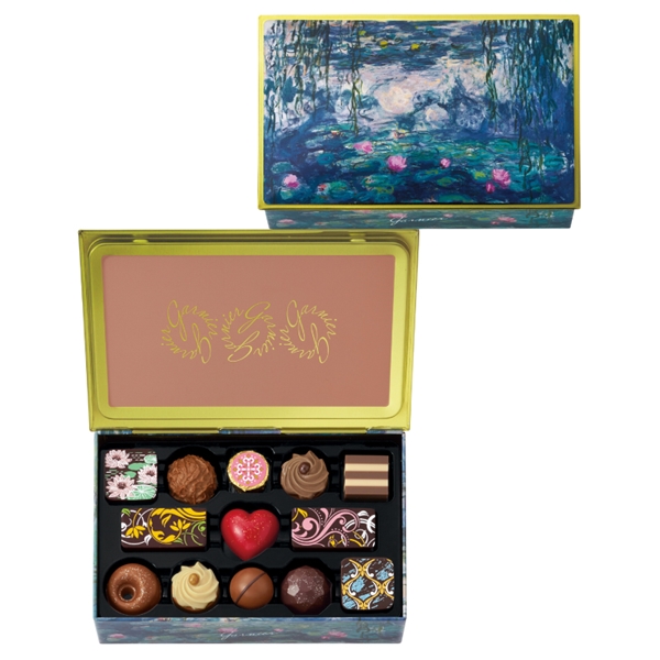 910 ガルニエ J 13個 ガルニエ チョコレート アート缶: ｜ゴンチャロフ