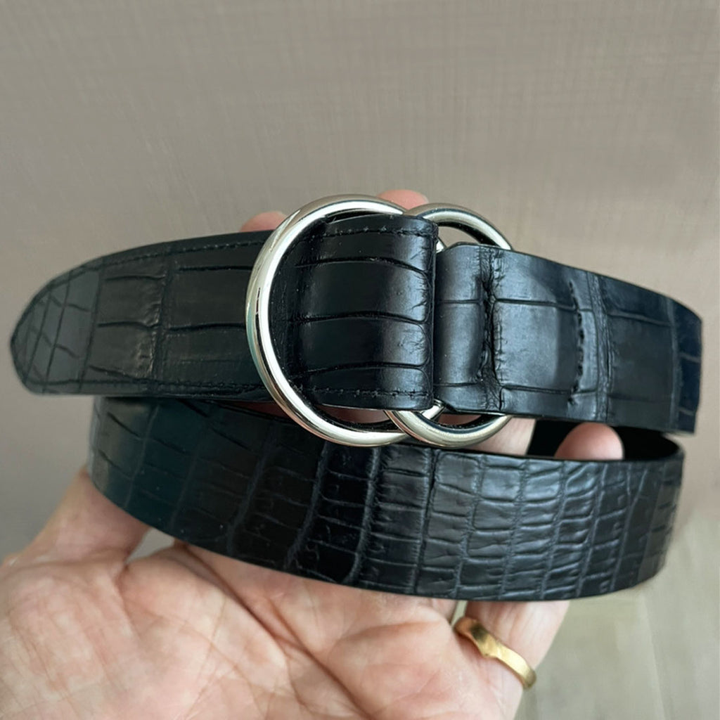 CROCO W RING BELT クロコダイル ダブルリングベルト – GOOD4THREE