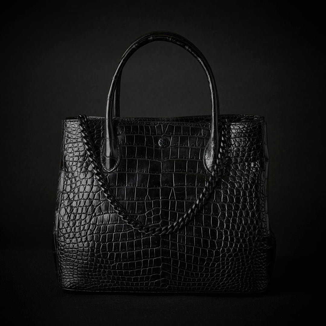 一番人気】PREMIUM CROCO LOUNGE TOTE 極上クロコダイル トートバッグ
