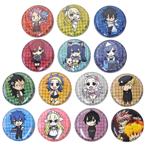 Full Set) Fairy Tail - Badge - Web Kuji (全14種セット 缶バッジ