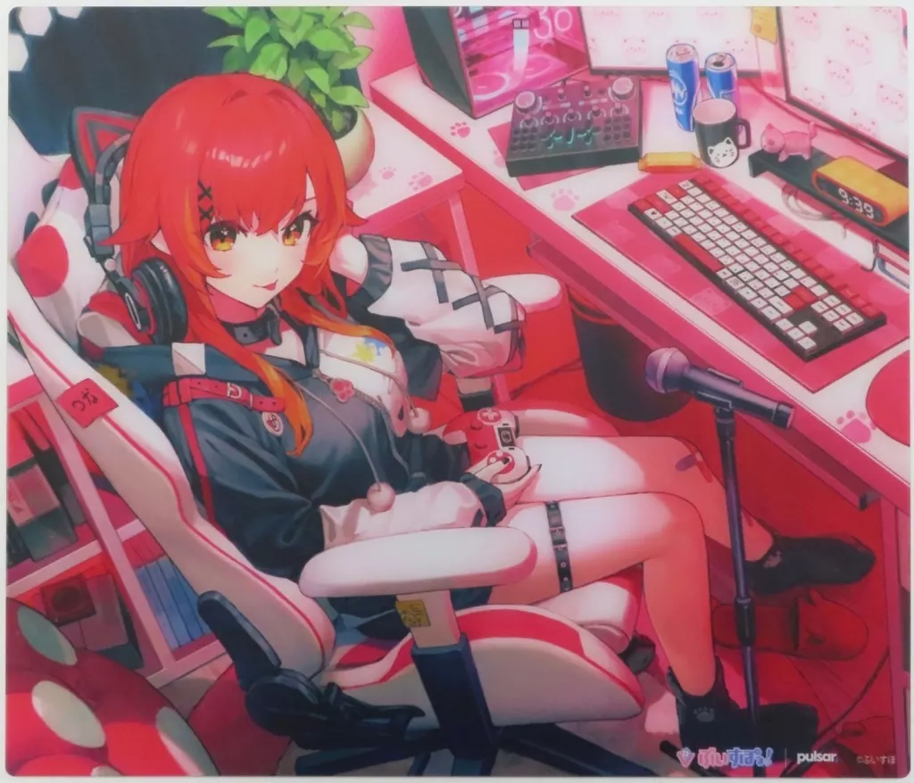 Nekota Tsuna - Mouse Pad - VSPO! (猫汰つな VSPO! GEAR ガラスマウス