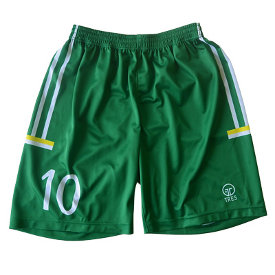 TRES バレーボール ショートパンツ ホワイト/グリーン TRES