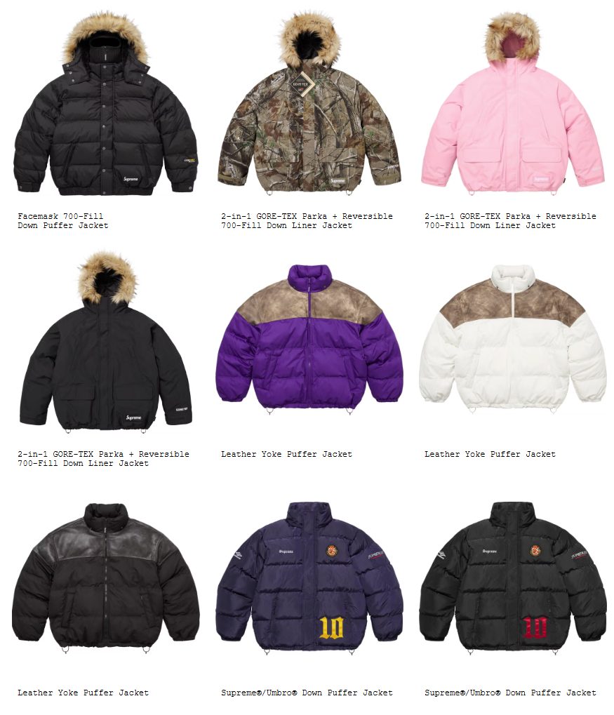 Supreme 25FW 25AWのジャケット一覧 | God Meets Fashion