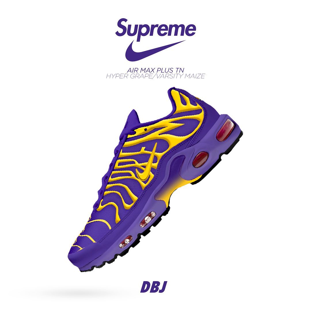 Supreme × NIKE AIR MAX PLUS TNが10月17日 Week8、10月29日、11月7日