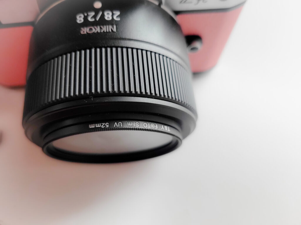 NIKKOR Z 28mm f/2.8】T&Y FOTO Ultra Thin UV Filterの装着レビュー
