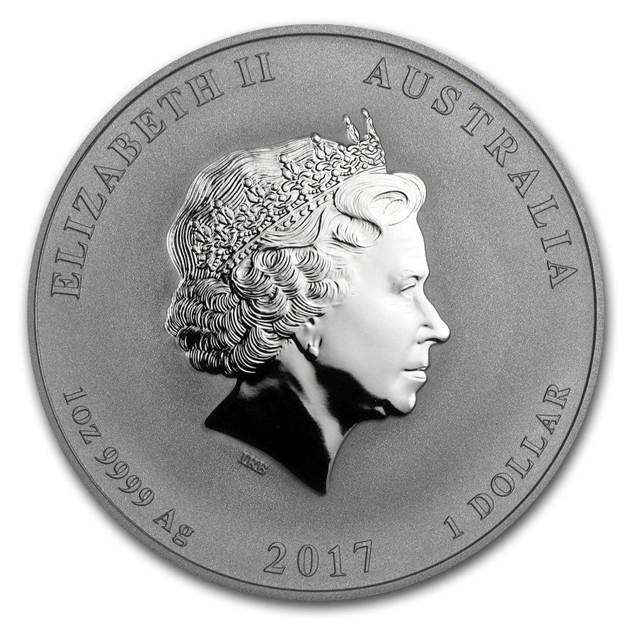 にわとり1オンス銀貨・2017・オーストラリア【送料80円】即決② 2017