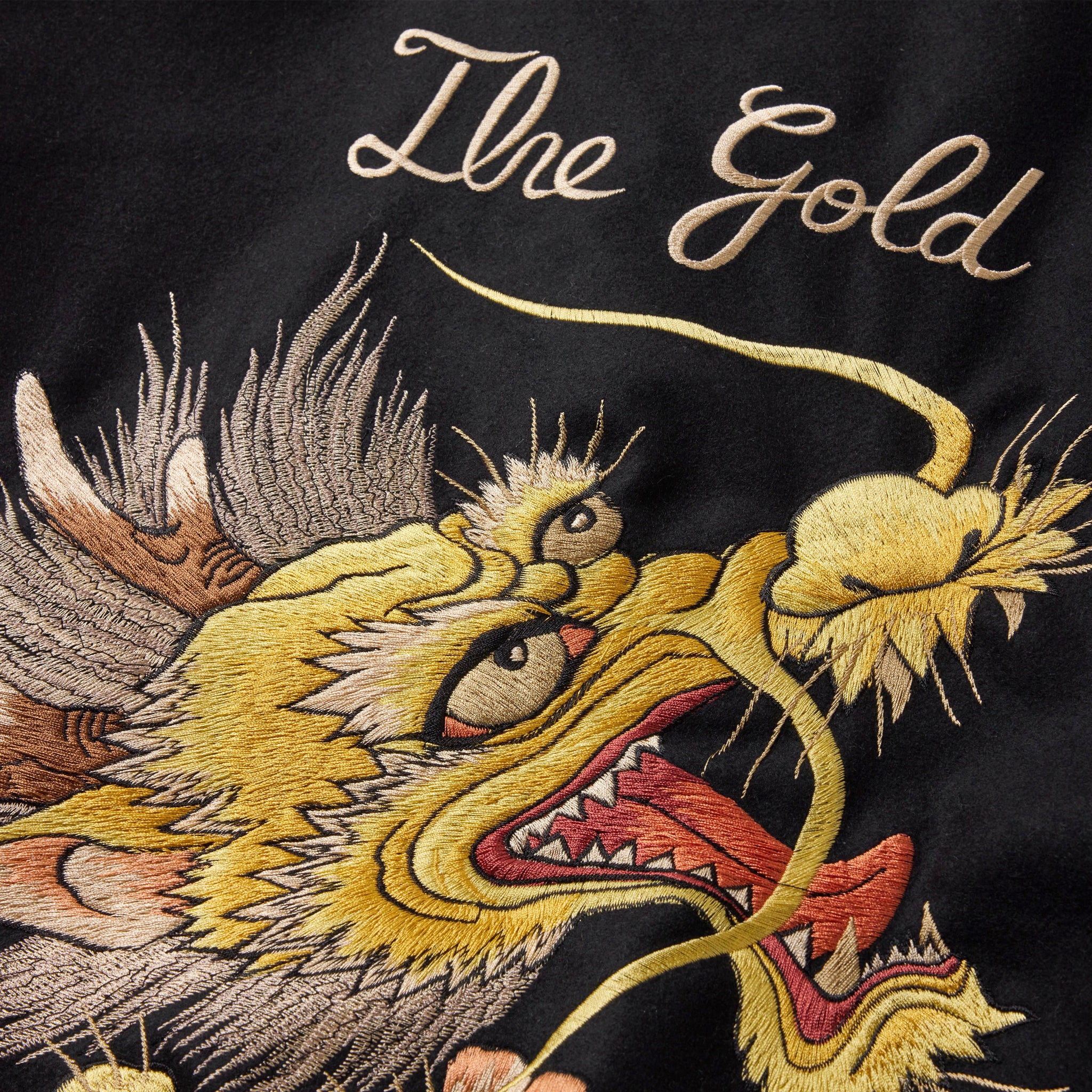 GL15725 / WOOL MELTON×ACETATE SOUVENIR JACKET 