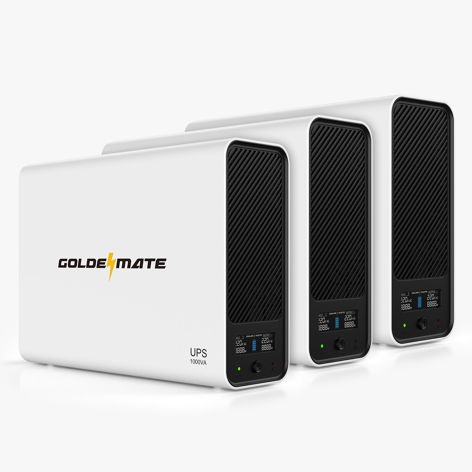 1000VA/600W LiFePO4 UPS 8-Outlet - Goldenmate Battery