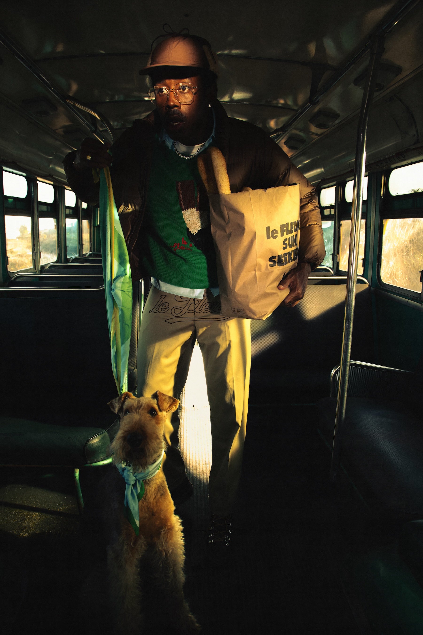 Wavy Stripe Silk Scarf Green – GOLF le FLEUR*