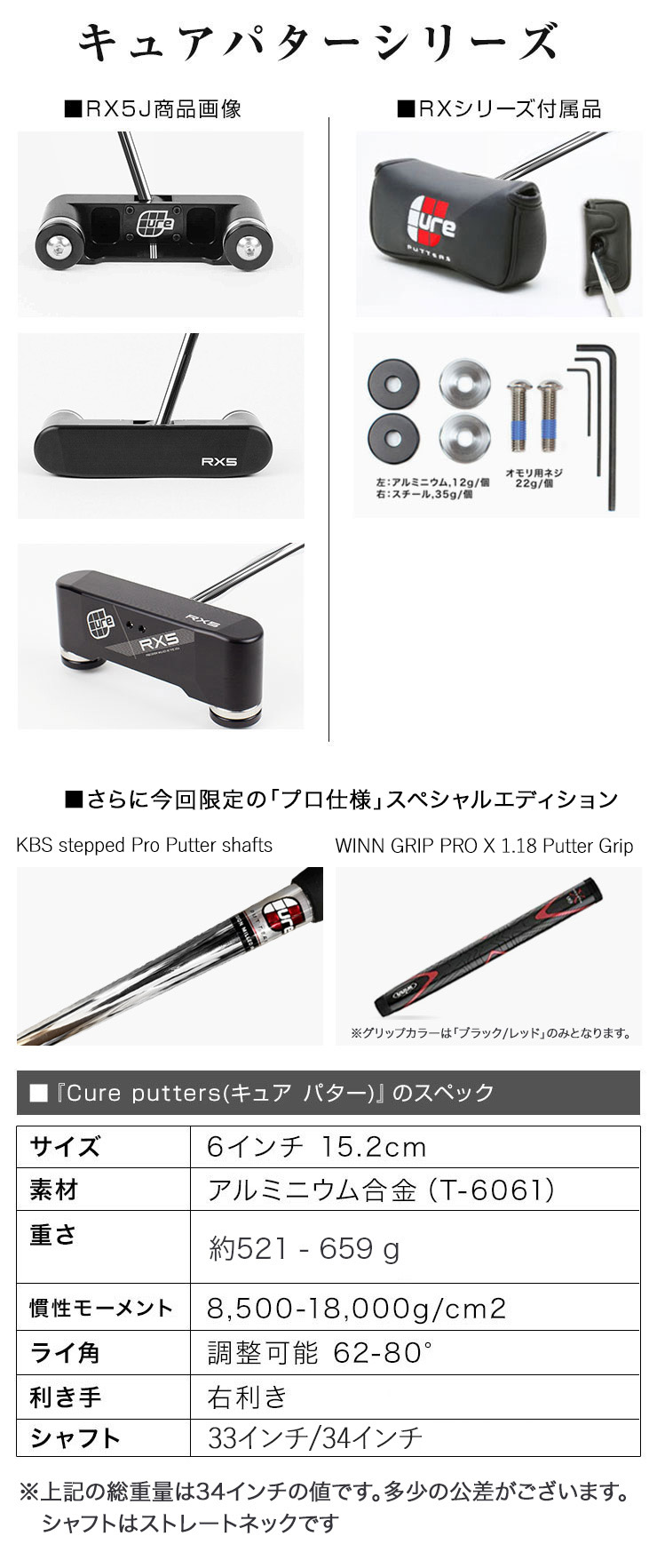 Cure Putters RX5