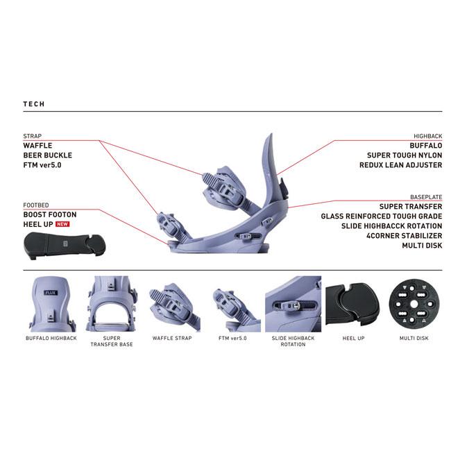 予約 フラックス FLUX CV メンズ 26-27 スノーボード バインディング