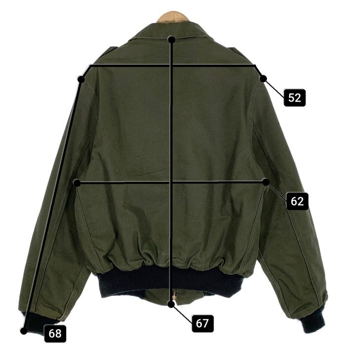 90`s Carhartt カーハート ダック ボンバージャケット サンタフェ モス