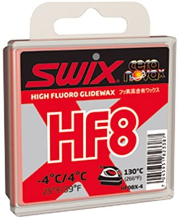 Swix HF8 Cera Nova High Performance Glide Wax, Red, 40gm - Goskand