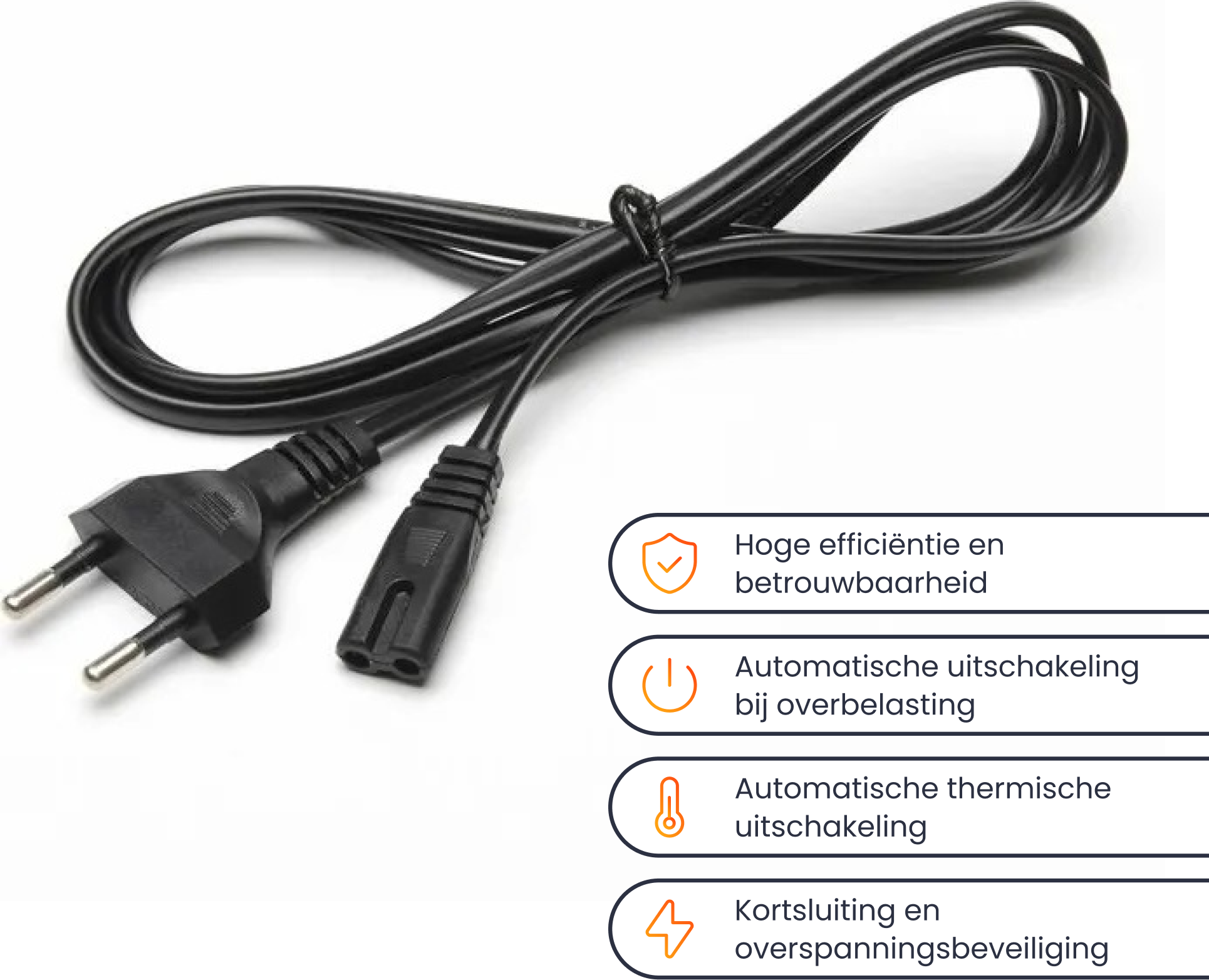 GO SOLID! Power Cable Compatible with JBL PartyBox 100/110/200/300