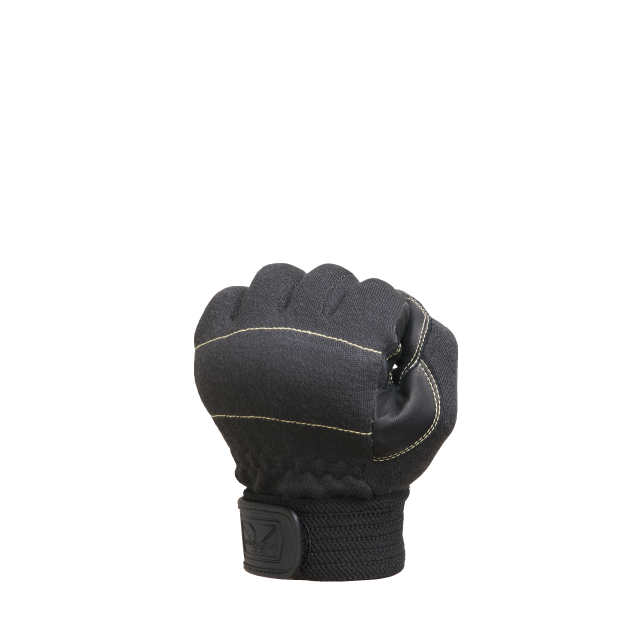 ガードレスキュー 手のひら革 ブラック - ユアサグローブネットショップ