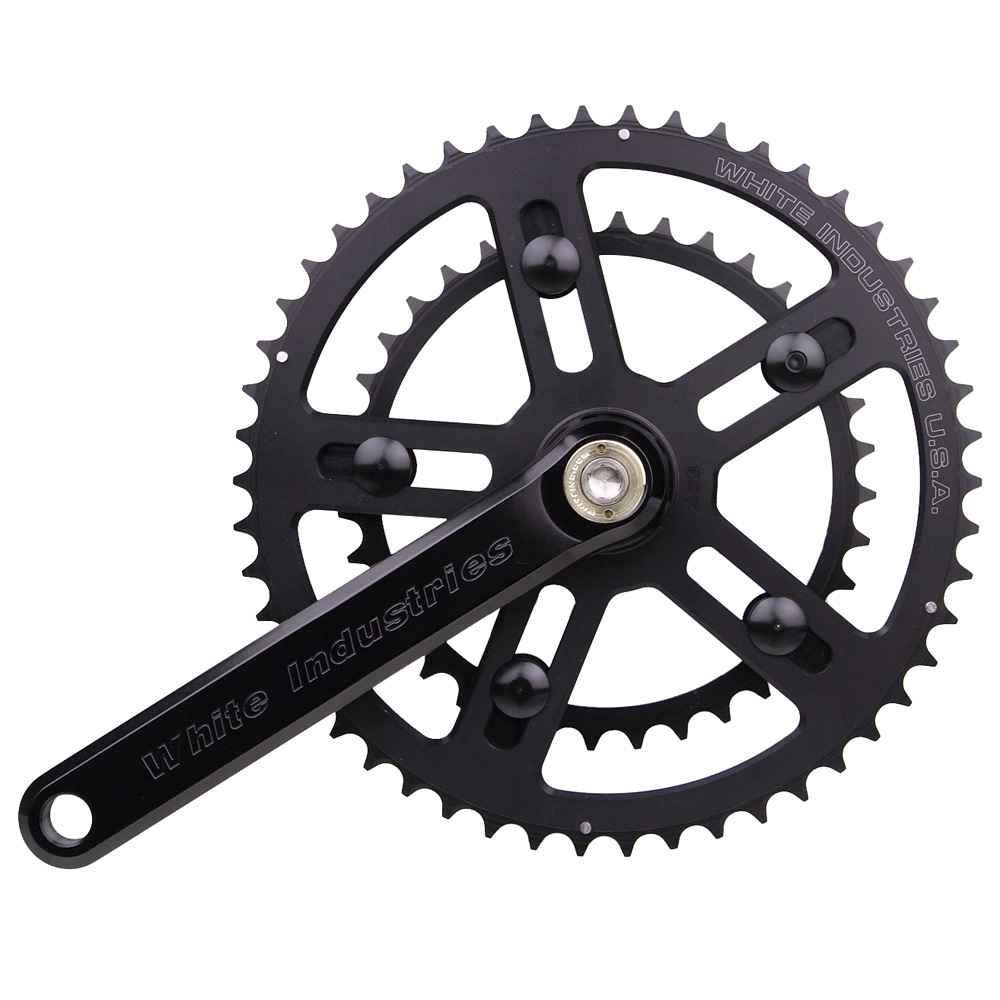 WHITE INDUSTRIES* VBC road crank set (black) - BLUE LUG GLOBAL