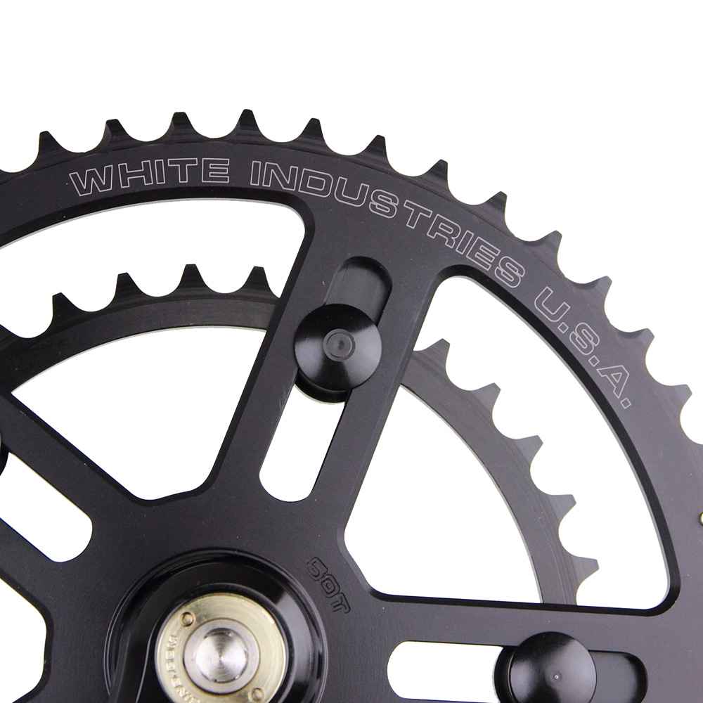 WHITE INDUSTRIES* VBC road crank set (black) - BLUE LUG GLOBAL