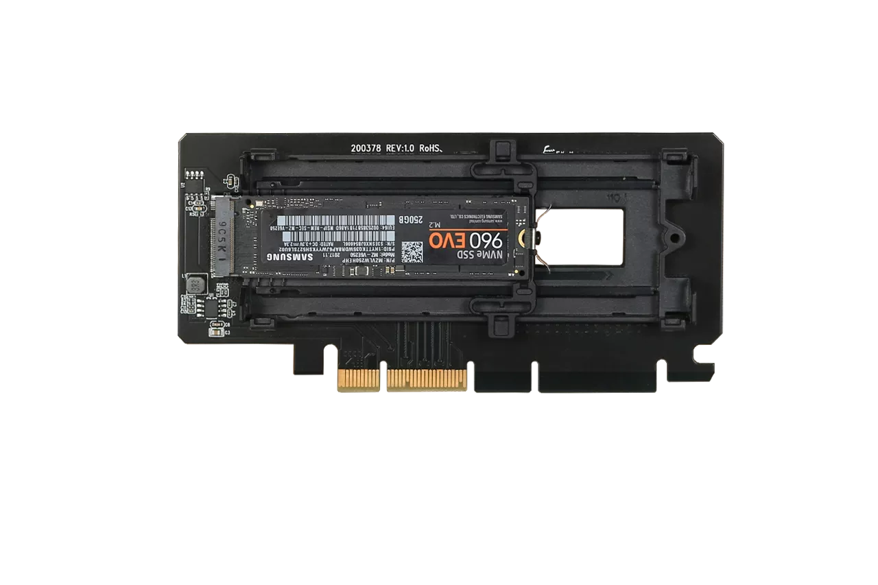 MB987M2P-2B_1 x M.2 NVMe SSD to PCIe 4.0 x4 Adapter with Heat Sink