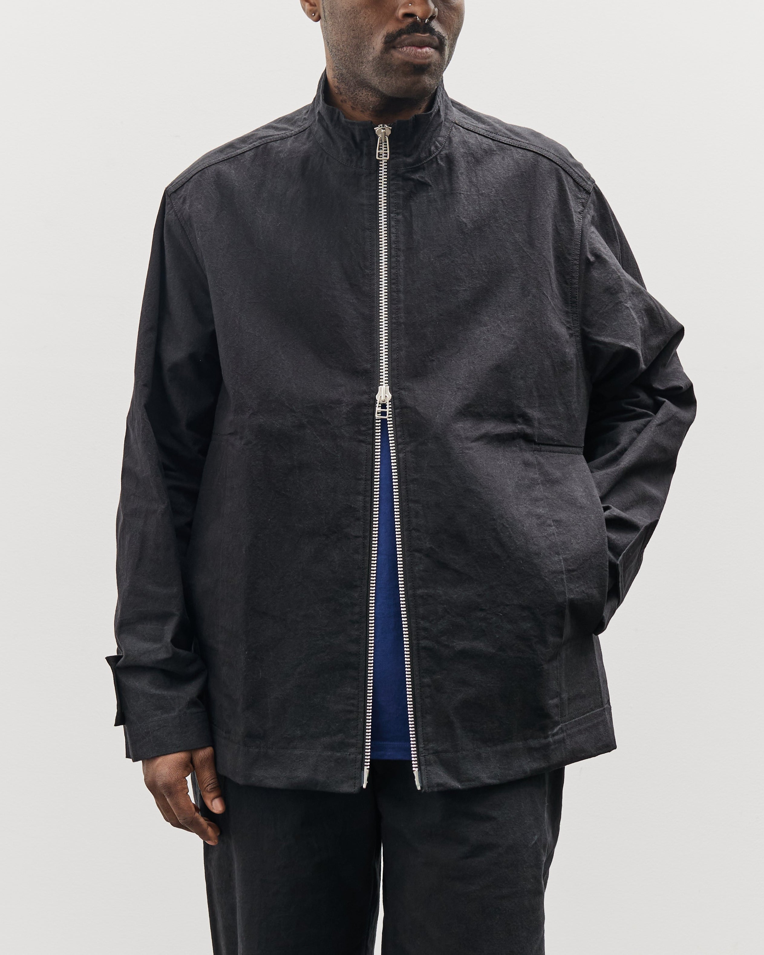 MAN-TLE R18S7 Block Jacket, Black Wax – Glasswing