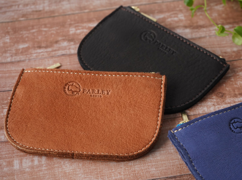 鹿革】 PARLEY キーリング付き コインケース / カードケース ポーチ FE