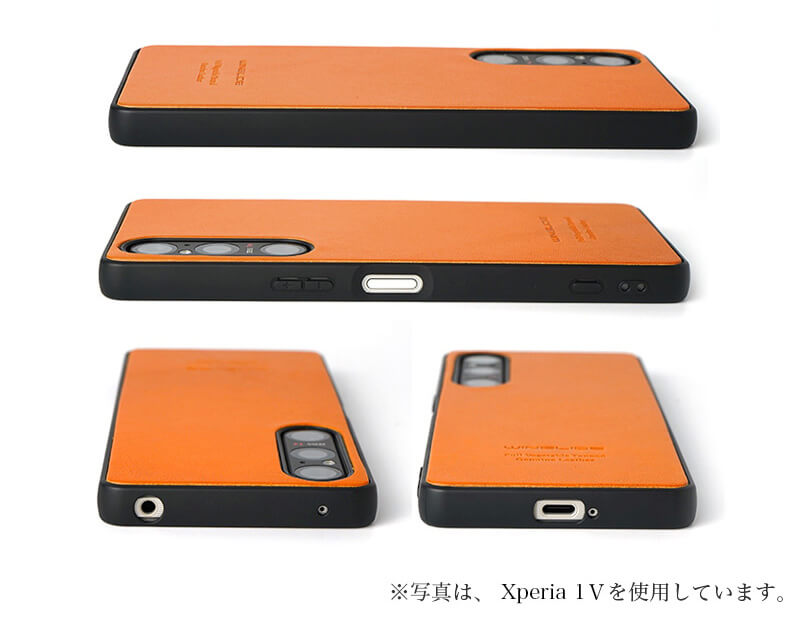 栃木レザー】Xperia1V / Xperia5V / Xperia10V ケース 背面 本革