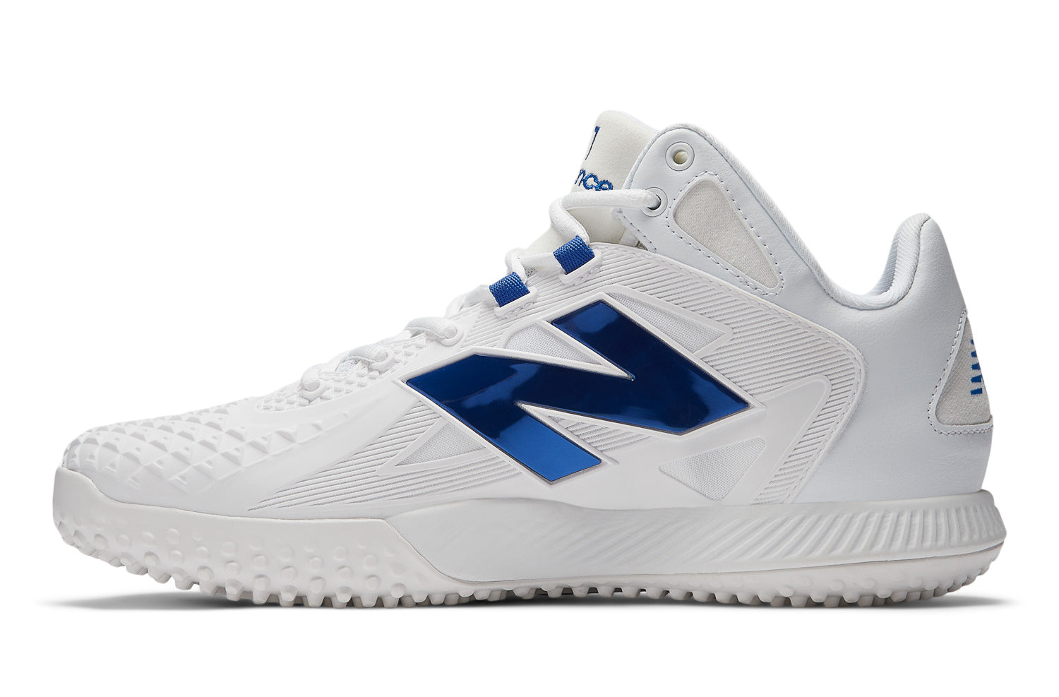 New Balance FuelCell Ohtani 1 Trainer Turfs - White w/ Chrome Blue