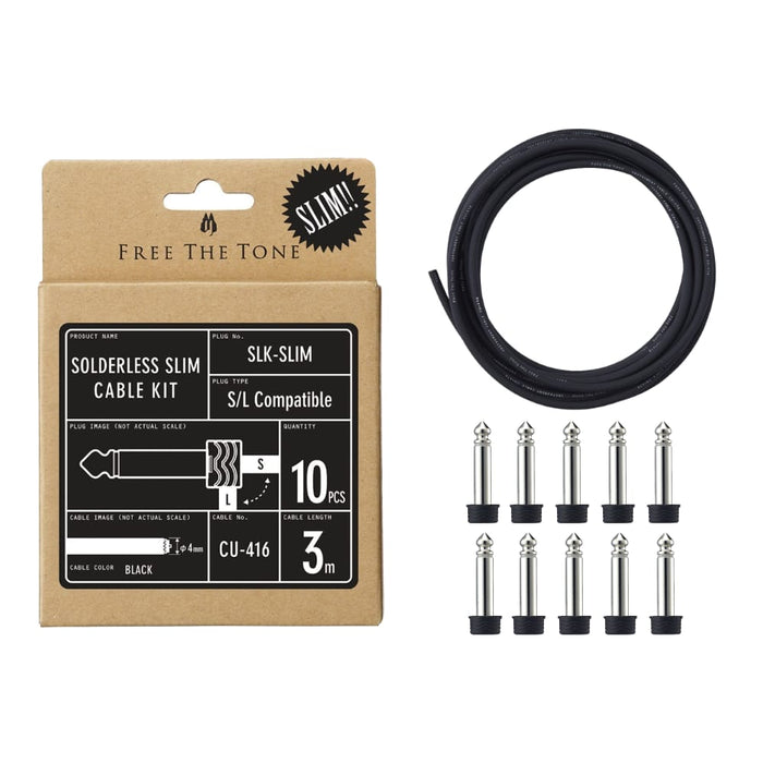 Free The Tone | Solderless SLIM Cable Kit | SL-SLIM | 10x Slim